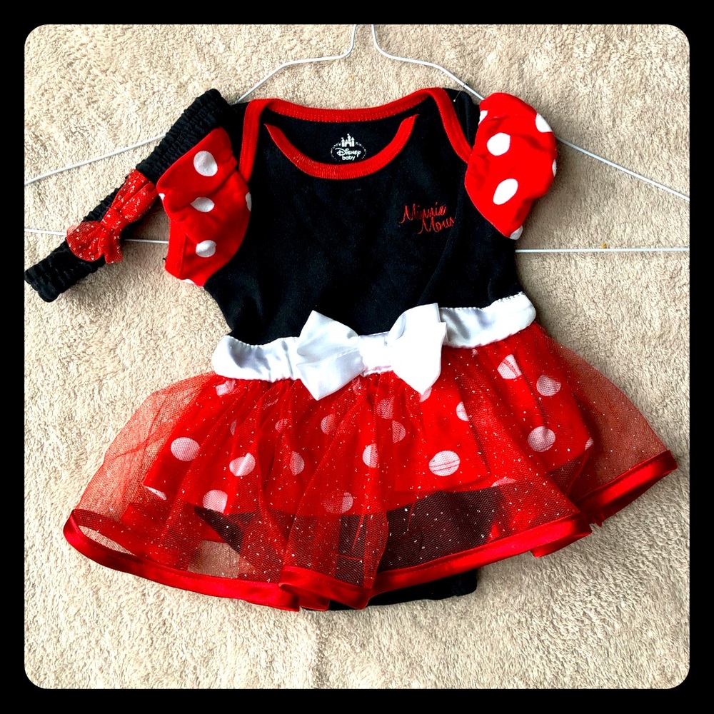 Minnie Mouse NB Dress Onesie - Size Newborn